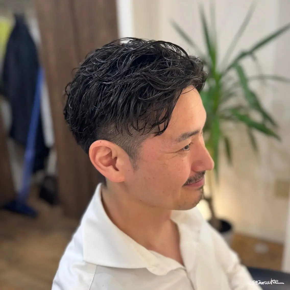 パーマ メンズ メンズパーマ カット トリートメント しんのすけ /モデルさん募集中のヘアスタイル