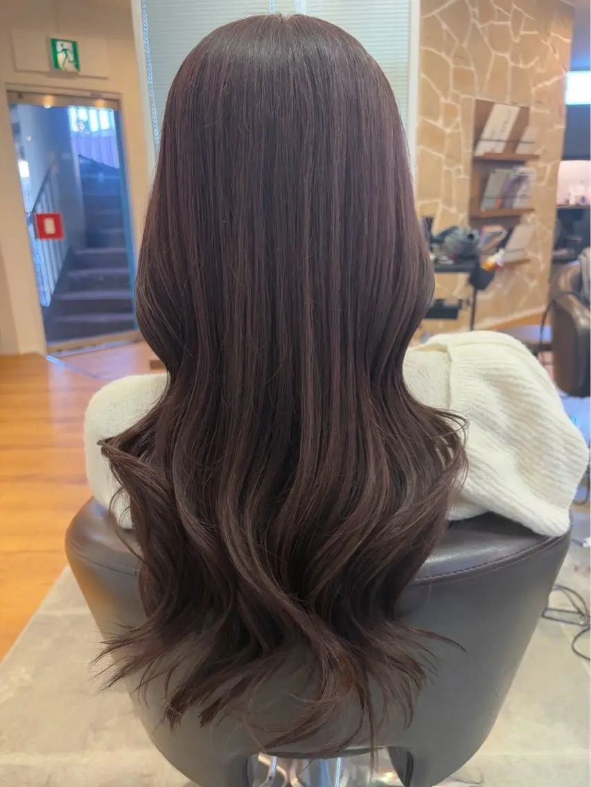 ロング カラー 開發 紗貴のヘアスタイル