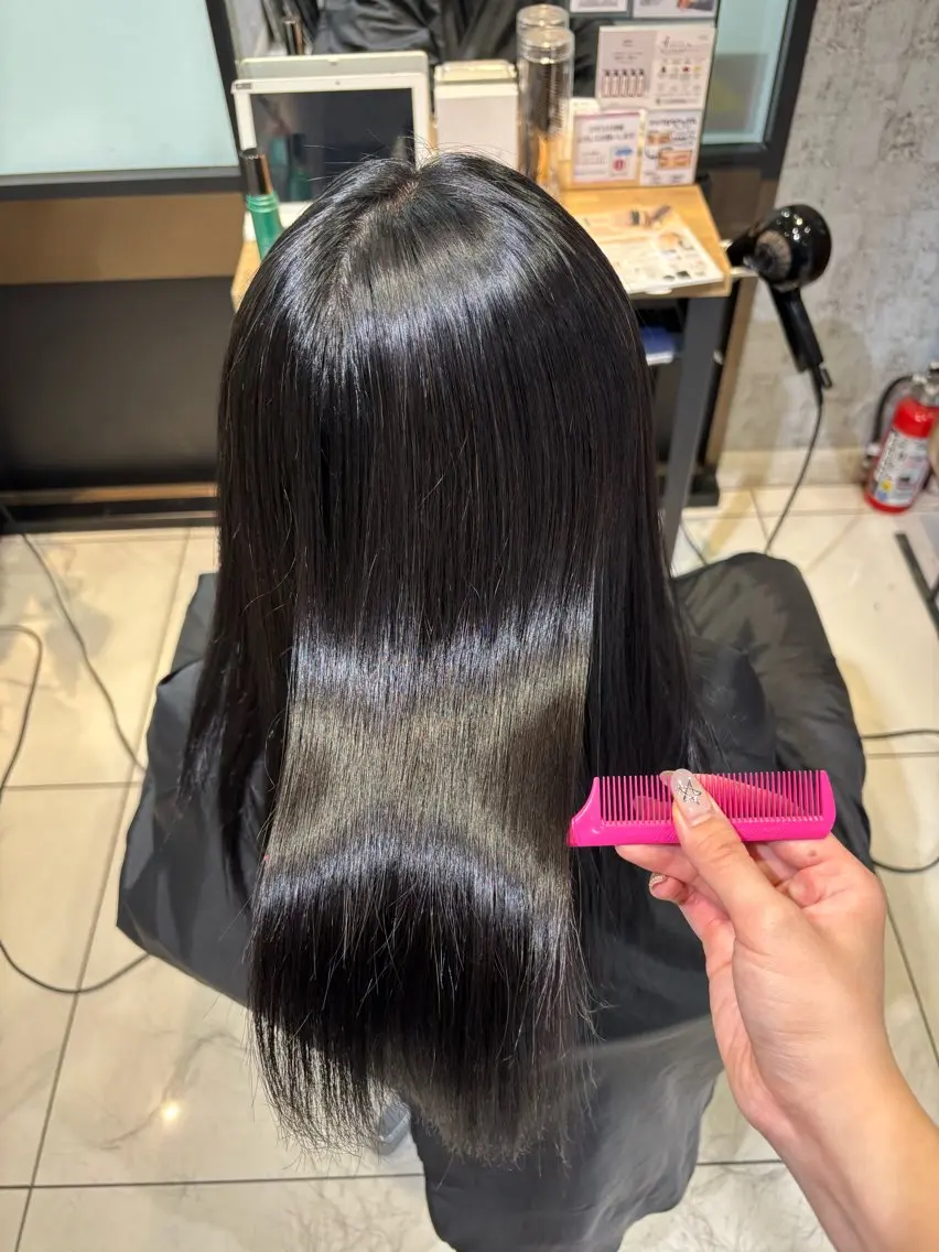 ロング カラー ヘアカラー トリートメント ヘアセット 透明感ダブルカラー/ レイヤー💕miyuのヘアスタイル