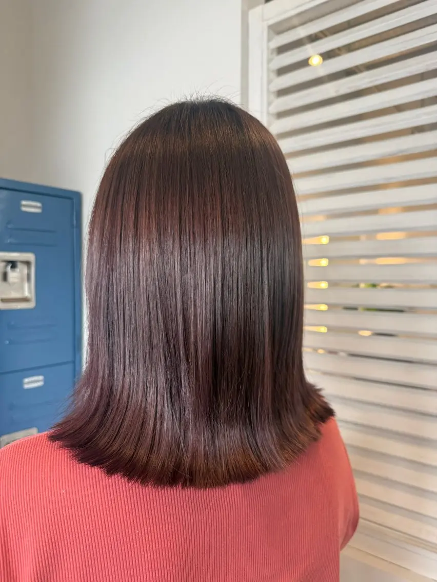 ミディアム カラー ヘアカラー 太田 結愛のヘアスタイル