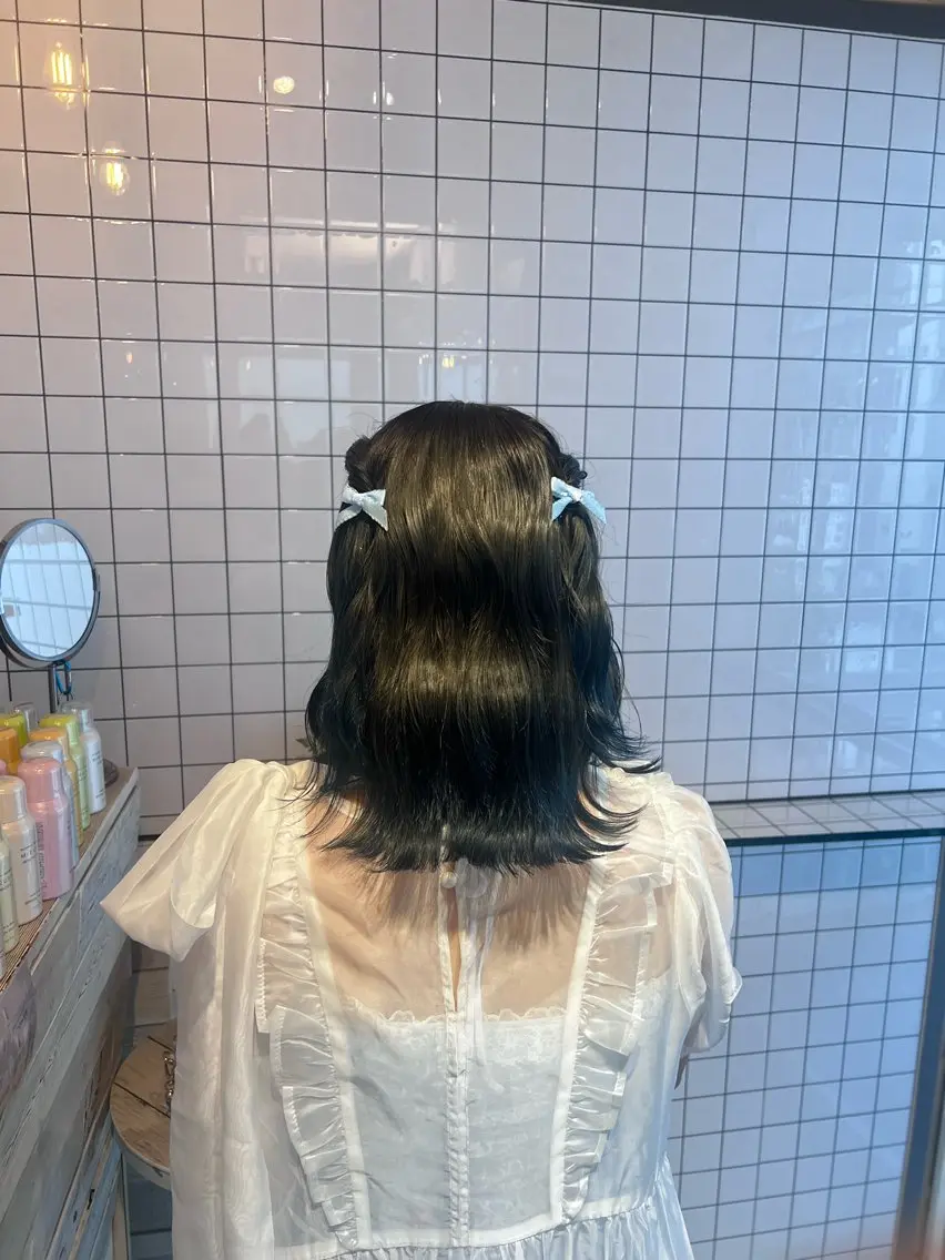 ヘアアレンジ ヘアセット 個性的カラー ☆≡ねねのヘアスタイル