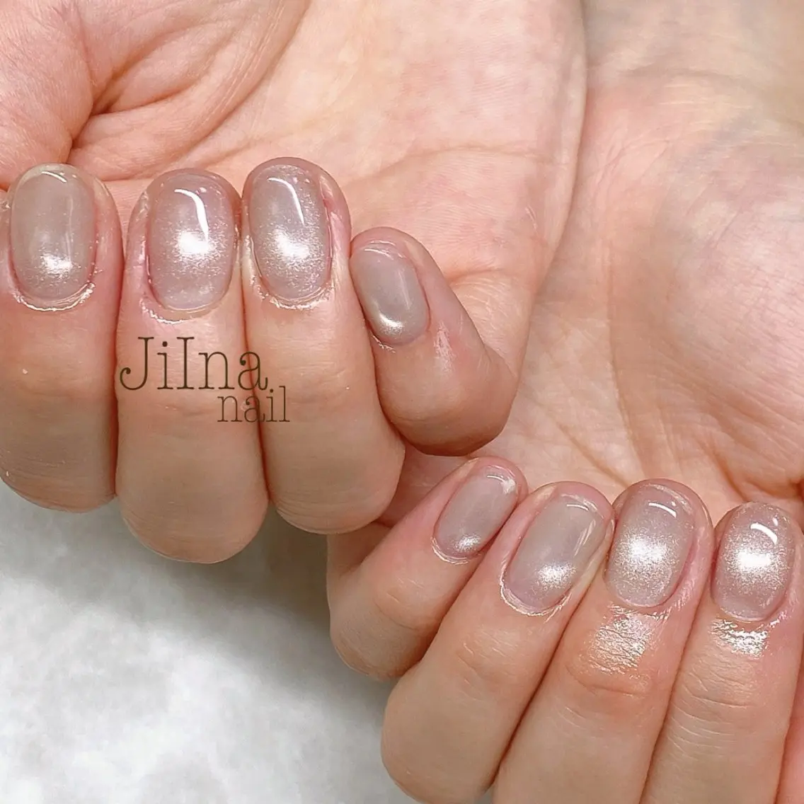 ネイル マグネットネイル マグネットワンカラー ワンカラーネイル JiIna nailのネイルデザイン