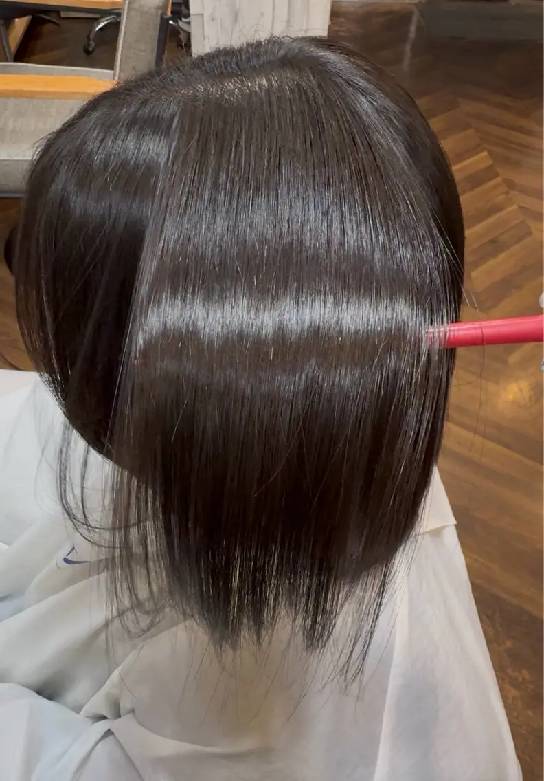 憧れのうる艶へ。縮毛矯正＋資生堂サブリミックトリートメントの写真