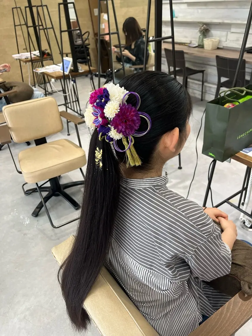 ロング ヘアアレンジ 🫧松尾彩舞樹🫧 アレンジ/艶カラー✨のヘアスタイル