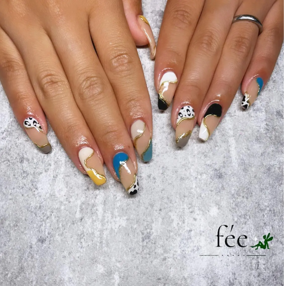 ネイル アートネイル フットネイル ジェルネイル マグネットネイル ミラーネイル nail salon fee(フィー)のネイルデザイン