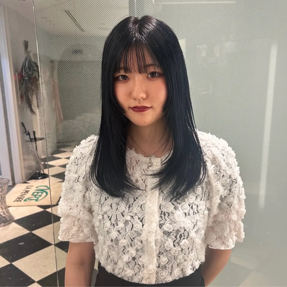セミロング カラー レイヤーカット カット トリートメント 大谷美佳/レイヤー カット/ツヤ髪のヘアスタイル