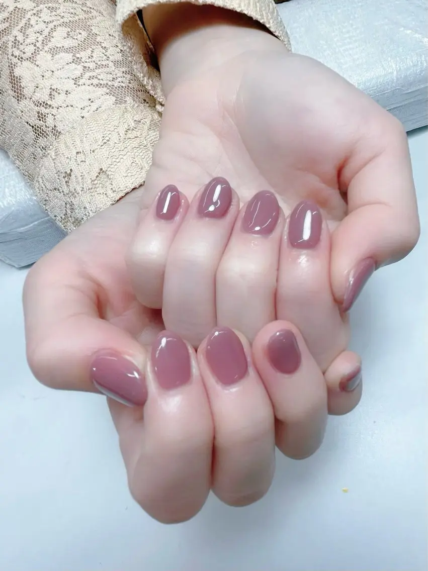 ネイル ジェルネイル ピンク ピンクベージュ MAXKELLY MAIのネイルデザイン