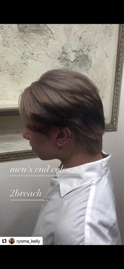カラー 西村 遼馬のヘアスタイル