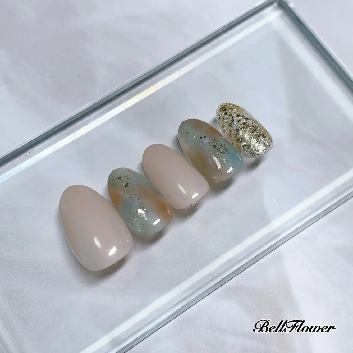 ネイル ハンドネイル Bell Flowerのネイルデザイン