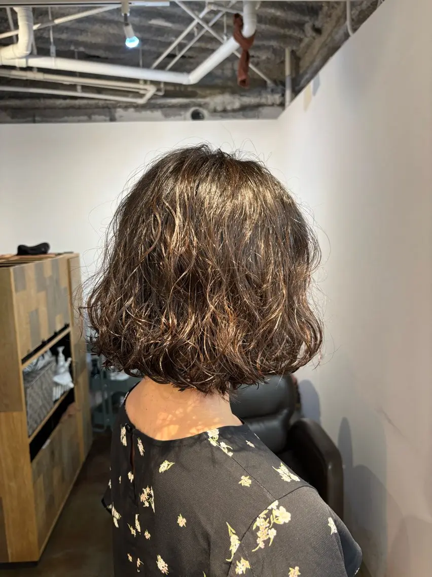 レディースカット➕デジタルパーマ👩🏻🦱🎀 (55%off)⚠️当日予約不可の写真