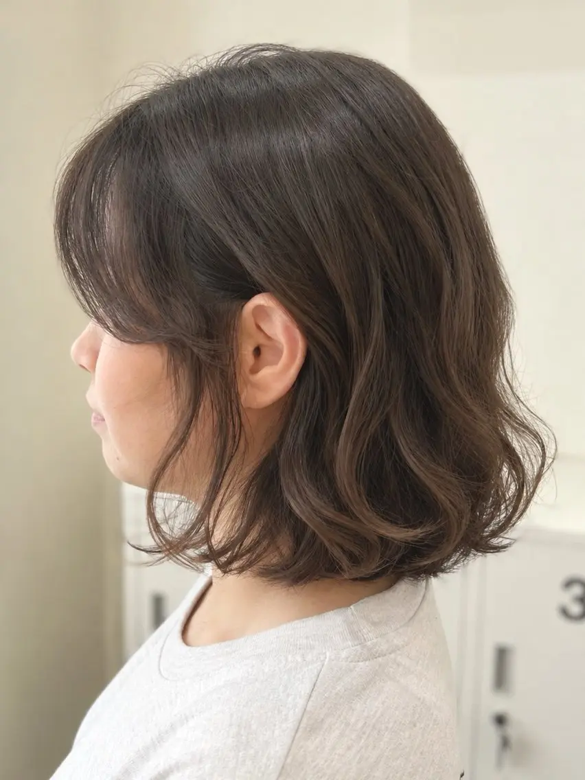 ミディアム パーマ ミディアムパーマ ボブ suiw /AYAのヘアスタイル