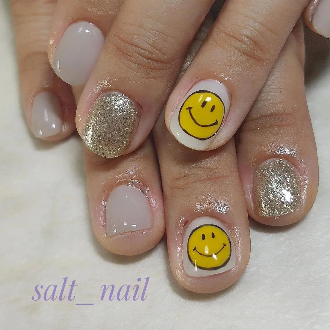ネイル ラメ(グリッター) 個人サロン saltnailのネイルデザイン