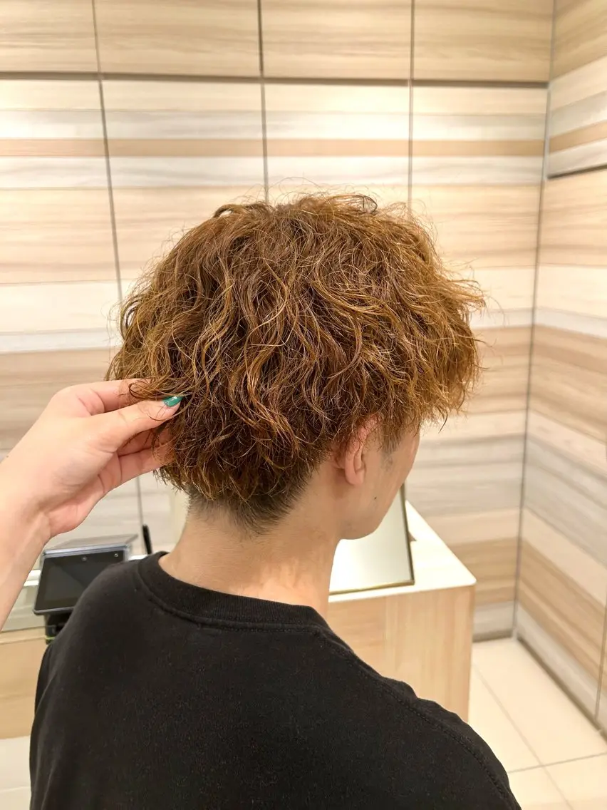 パーマ メンズ レディース募集中🎀 陸 愛夏のヘアスタイル