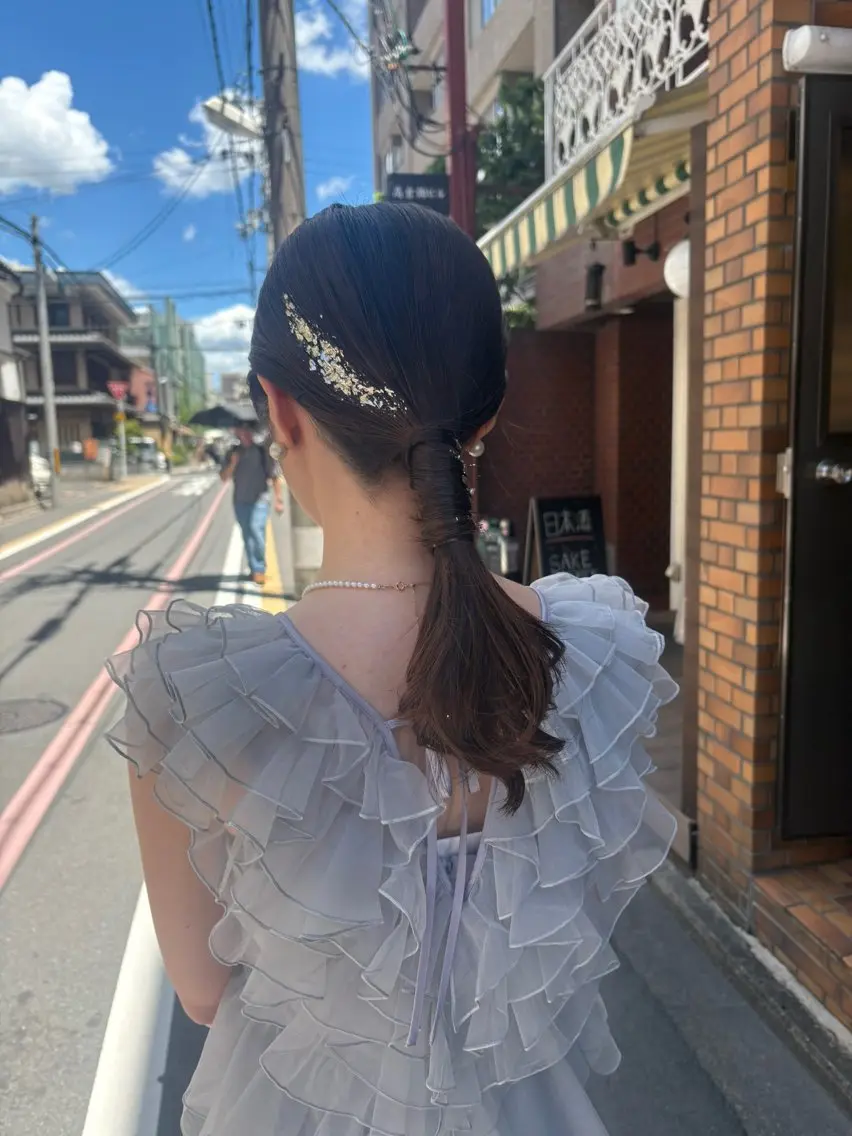 ロング ヘアアレンジ ヘアセット BeBe /スタイリストのヘアスタイル