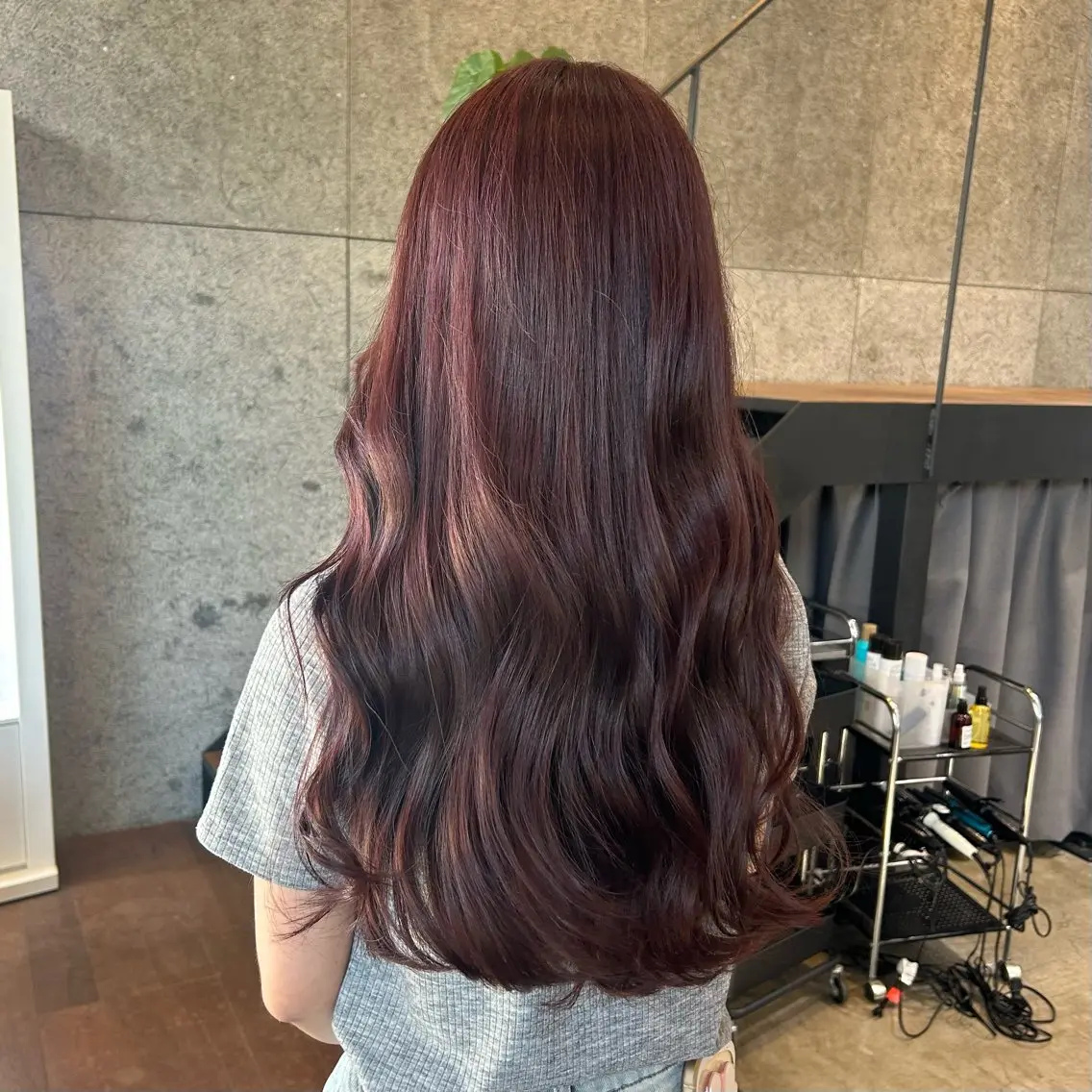 🍎暖色カラー🍎ブリーチなしダブルカラー+選べるトリートメントの写真
