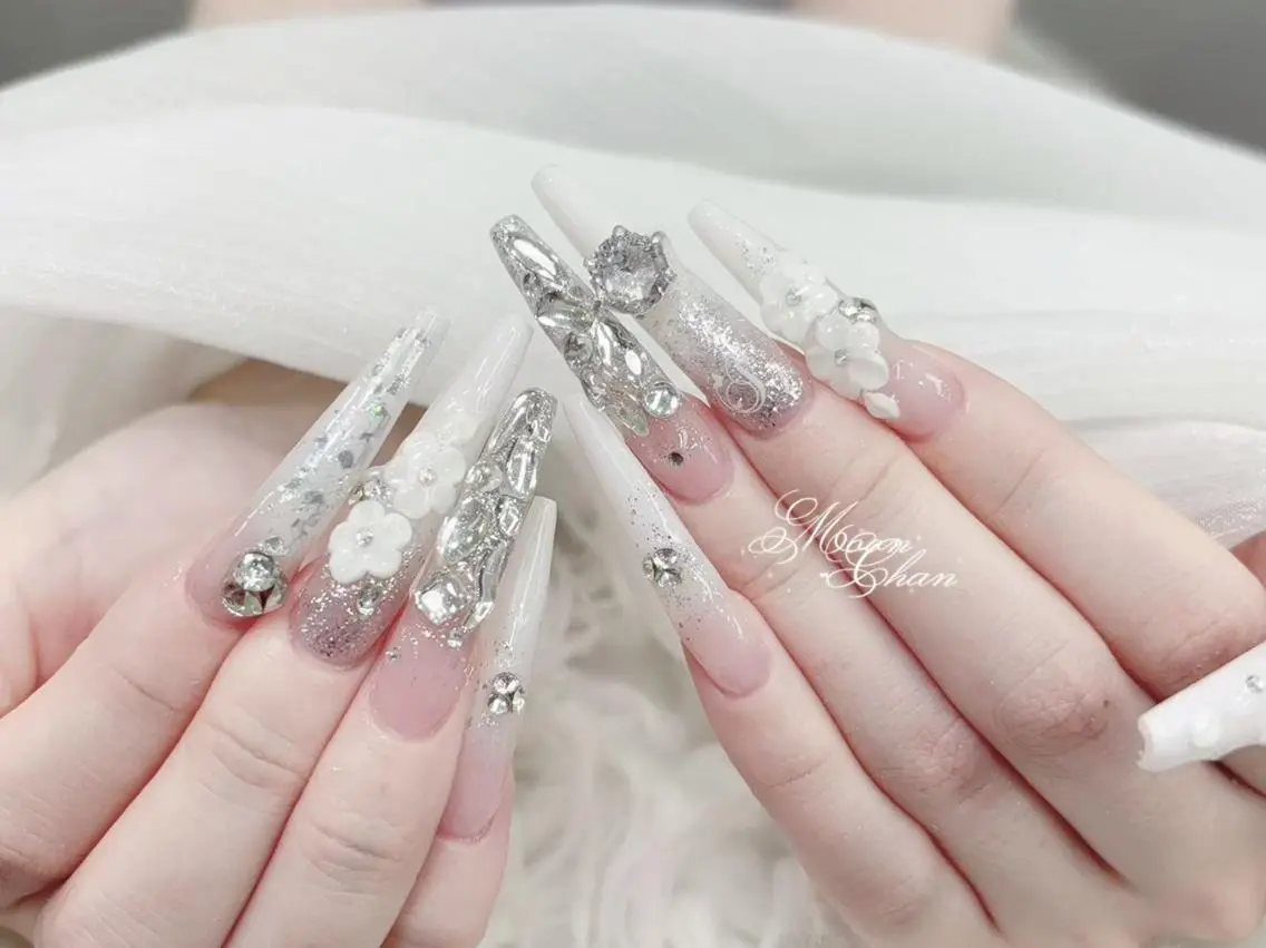 ネイル 成人式 フットネイル ジェルネイル マグネットネイル 大理石ネイル(マーブル) ハンドネイル K.bi_nail ネイル長さ出し専門店のネイルデザイン