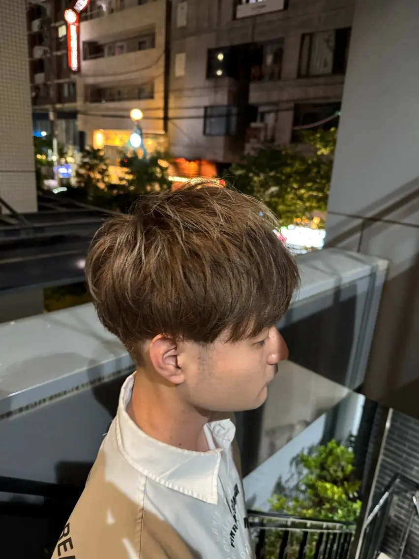 カラー メンズ カット ヘアカラー トリートメント 河野 悠のヘアスタイル