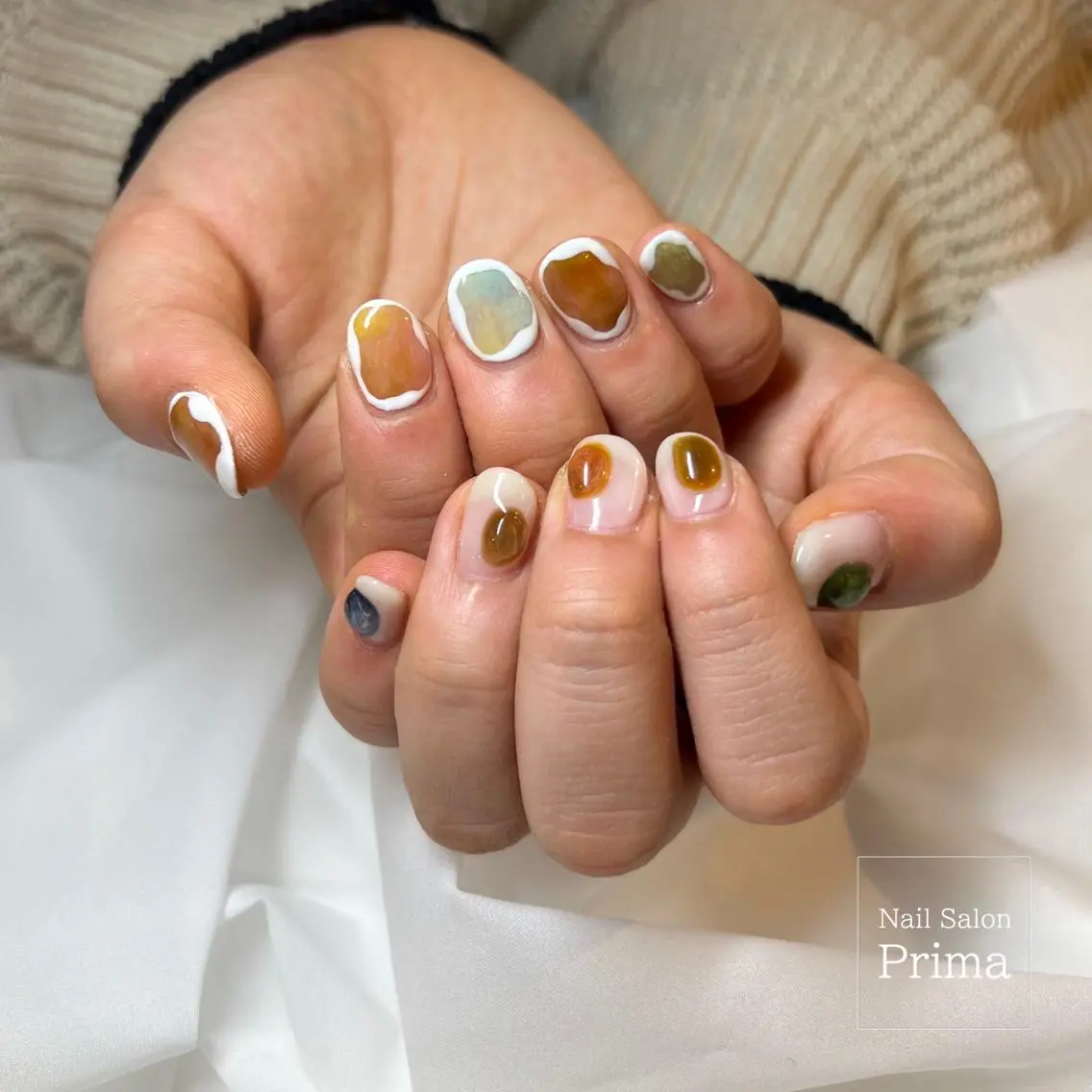 ミディアム ネイル SalonPrima 西院Nail&Eyeのネイルデザイン