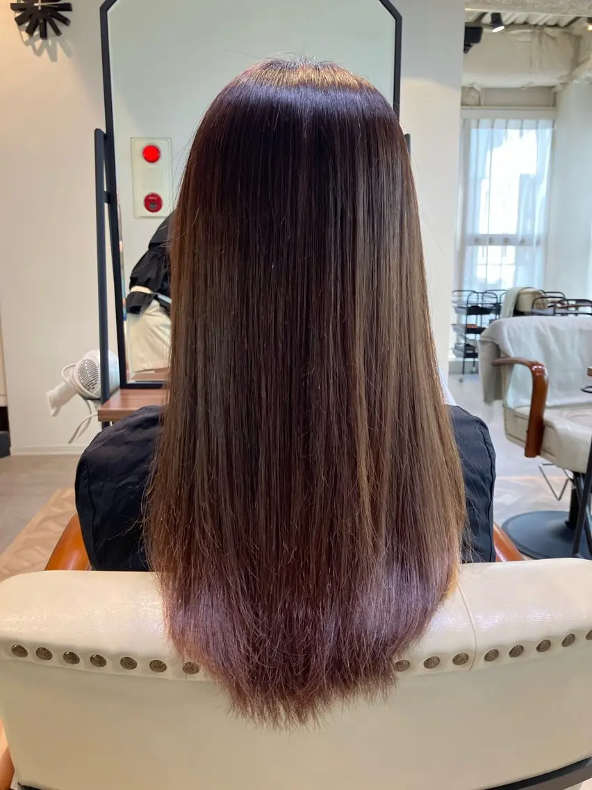 ロング 及川まき オリーブ グレージュカラー♪のヘアスタイル