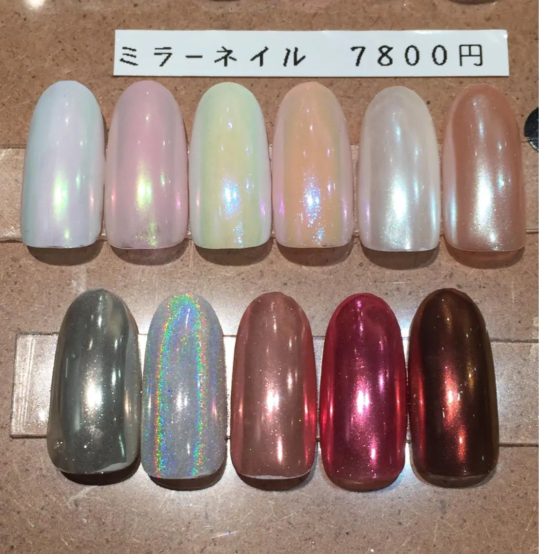 ネイル ミラーネイル ハンドネイル hair&nail NO-MUのネイルデザイン