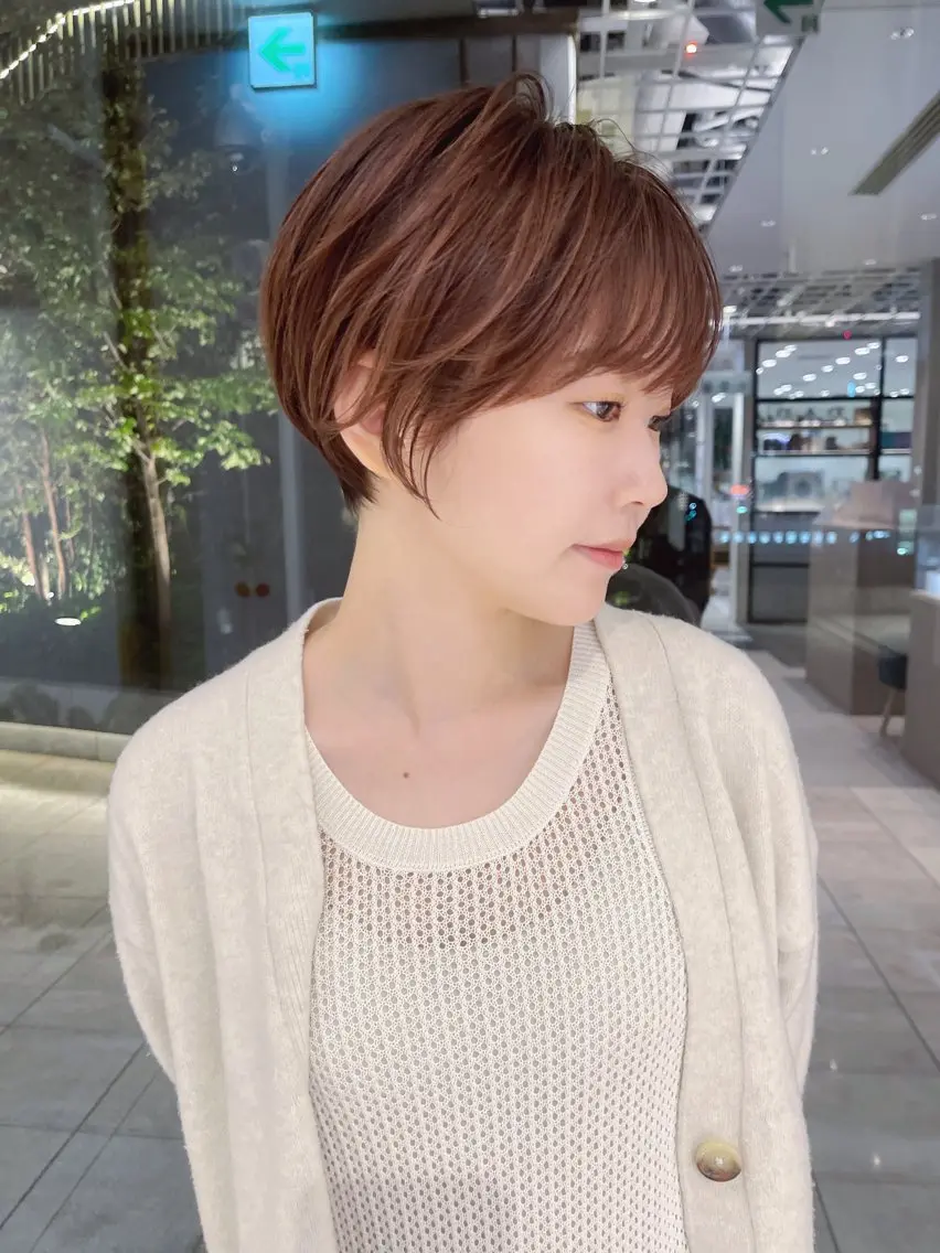 ショート カラー カット トリートメント 💎レイヤー髪質改善 💎Jumpeiのヘアスタイル