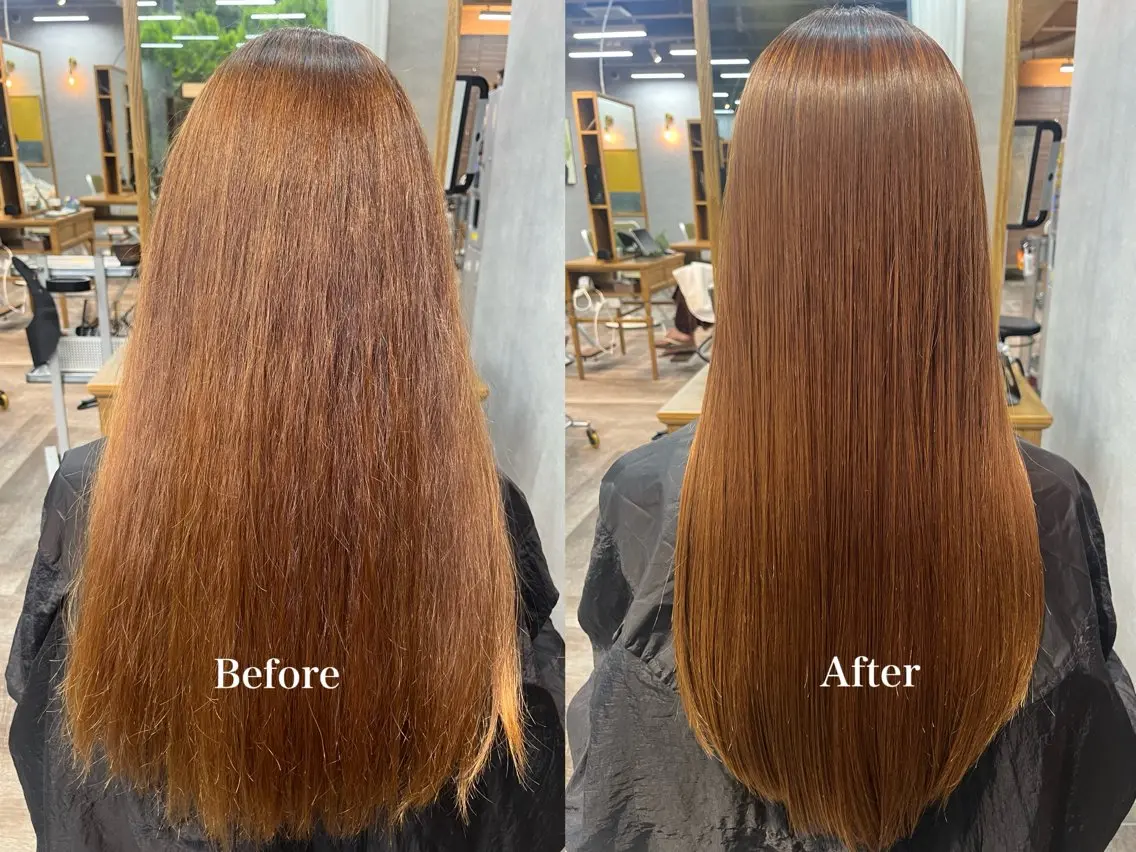 ロング 縮毛矯正 トリートメント こと 🐰のヘアスタイル
