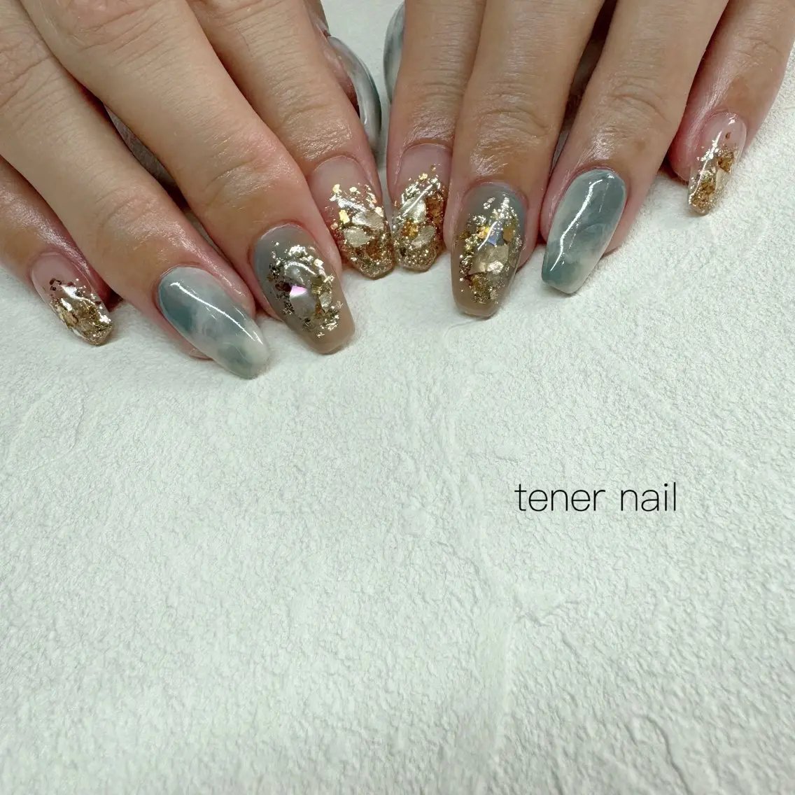 ネイル キラキラネイル ニュアンスネイル ハンドネイル テネルネイル tener nailのネイルデザイン