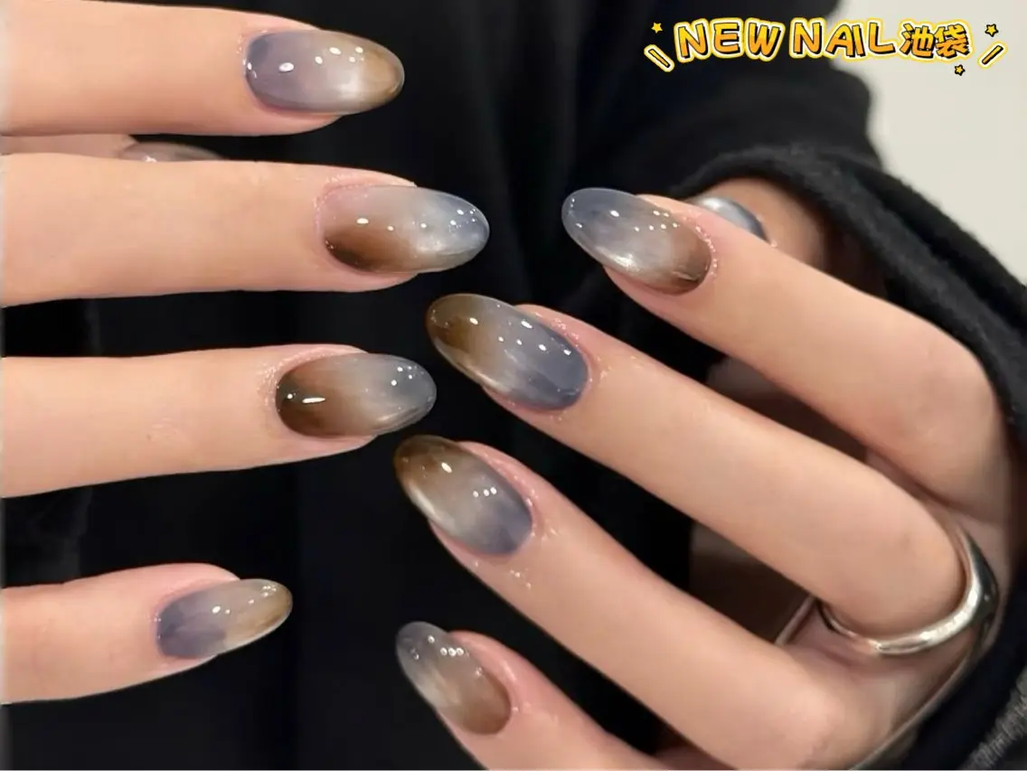 メンズ ネイル メンズ韓国風 ボルドー ブラウン チークネイル 長さ出し ハンドネイル NEW NAIL 池袋🔥🧲のネイルデザイン