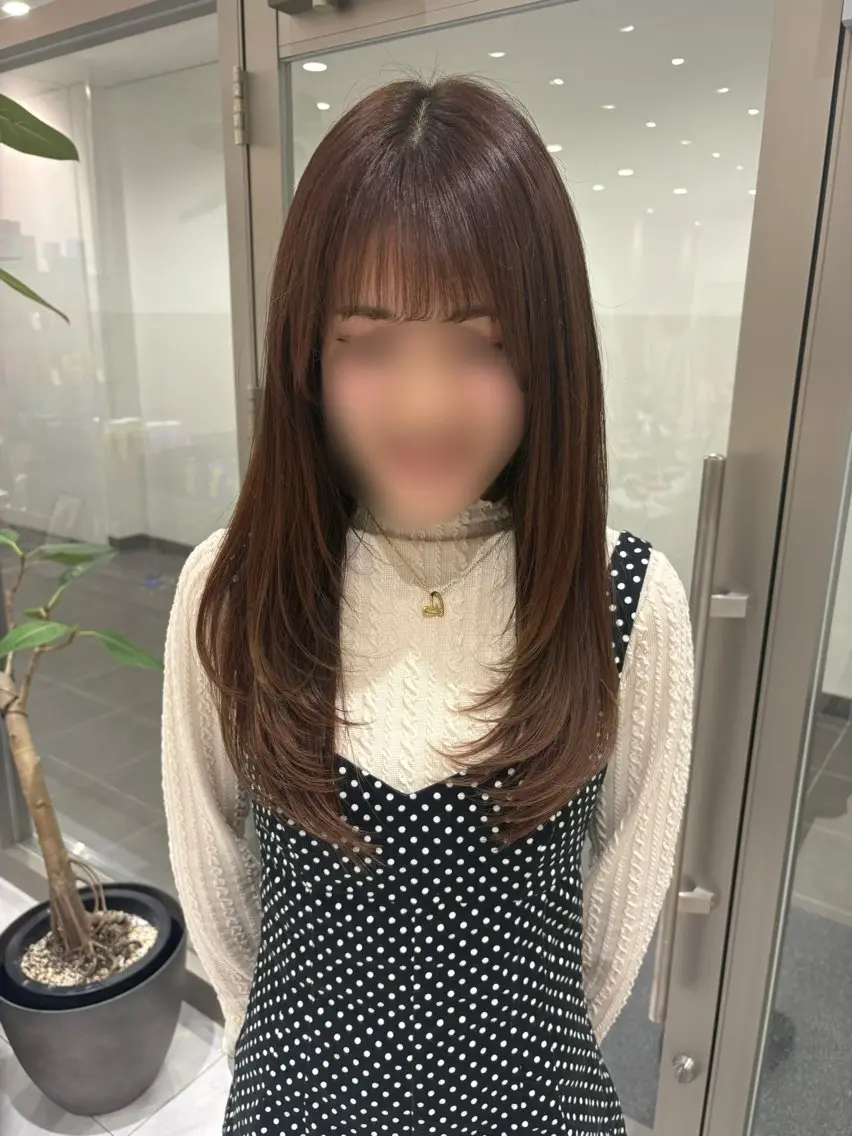 前髪カットの写真