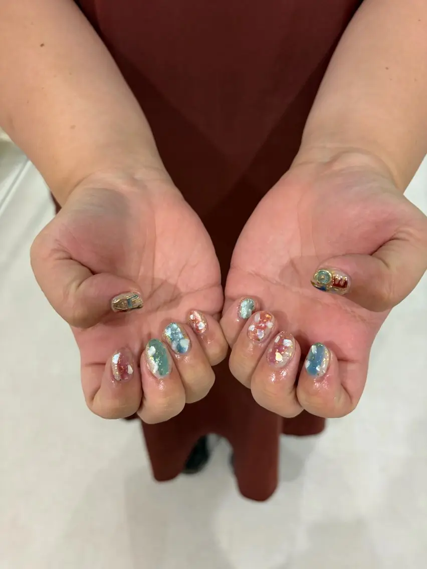 ネイル ハンドネイル Mermaid Nail saraのネイルデザイン
