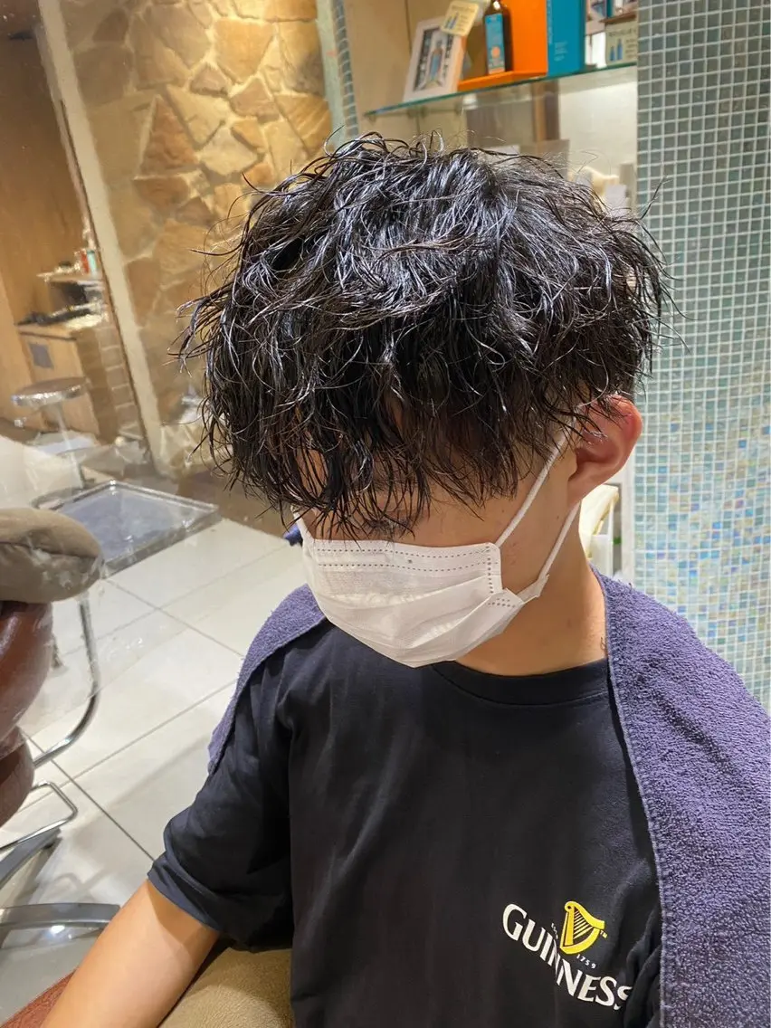 【✨メンズ限定✨】🍀メンズカット+パーマモデル募集💫スパイラルパーマ/波巻きパーマはこちらの写真
