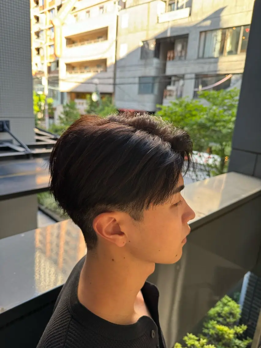 カラー メンズ カット ヘアカラー トリートメント 河野 悠のヘアスタイル