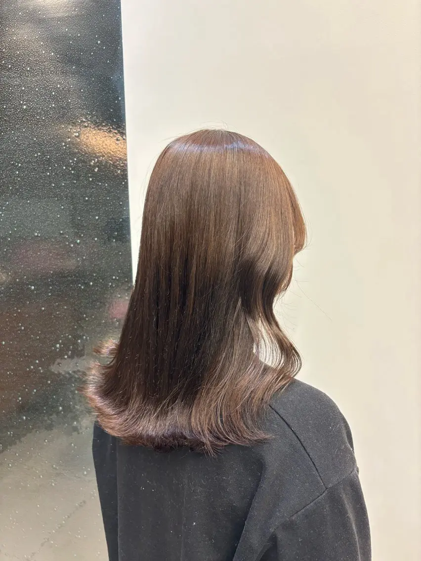 カラー 心美/ブリーチなし 透明感カラーのヘアスタイル