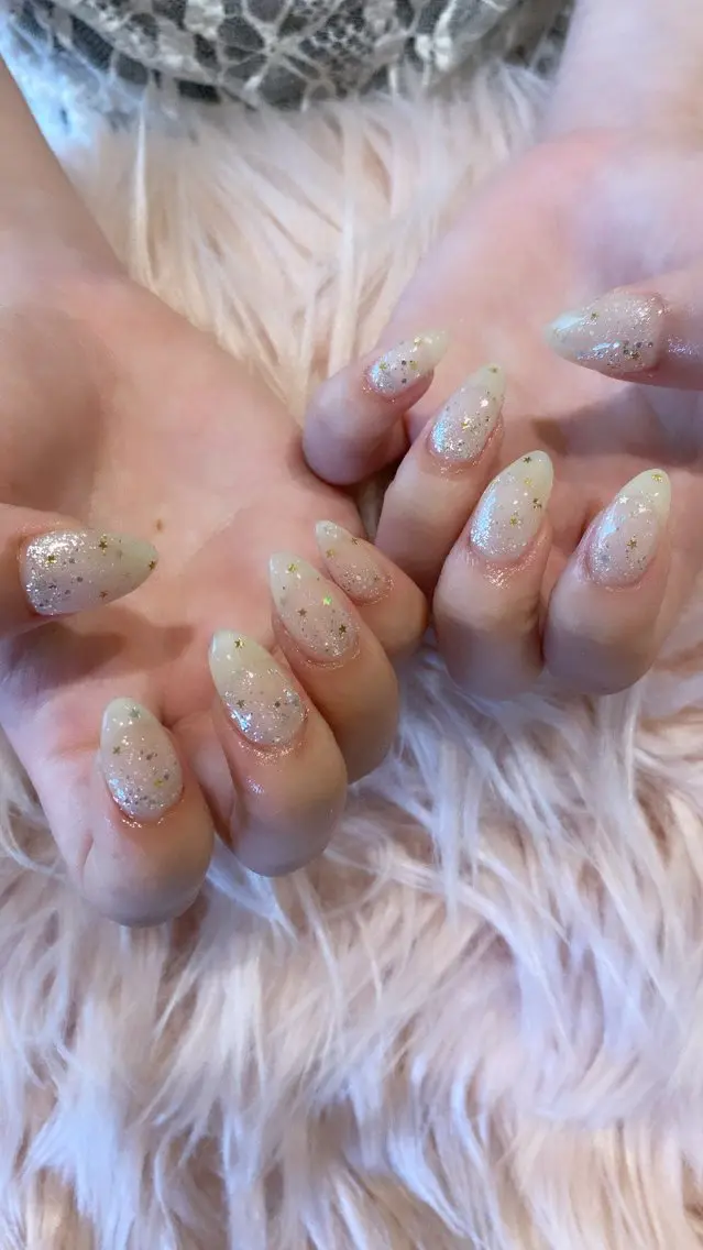 ネイル ハンドネイル crystal ⭐︎ colorのネイルデザイン