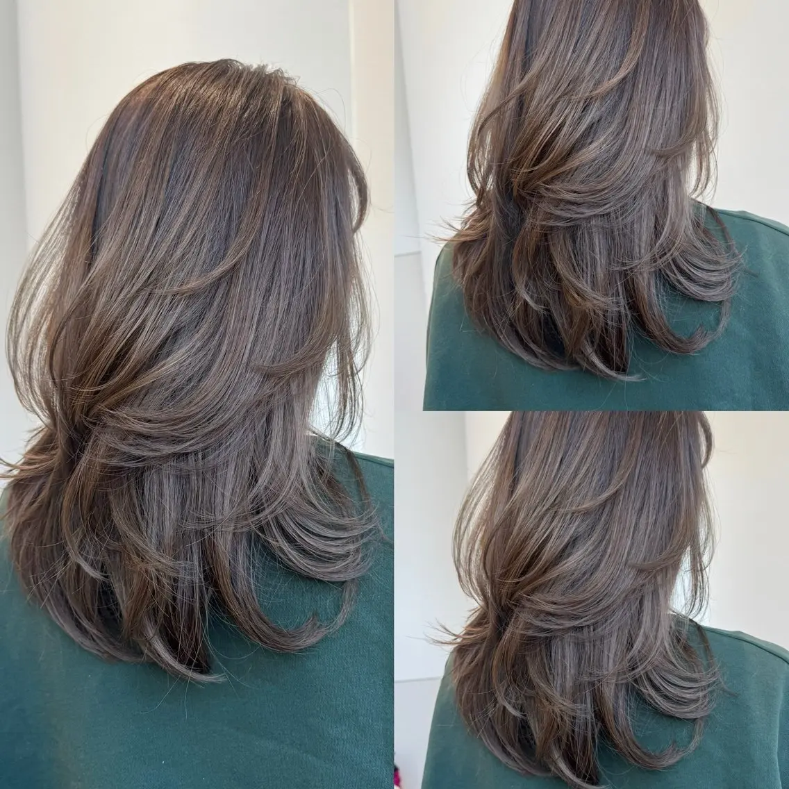 ミディアム レイヤーカット 透明感カラー 🪽AYAKAのヘアスタイル