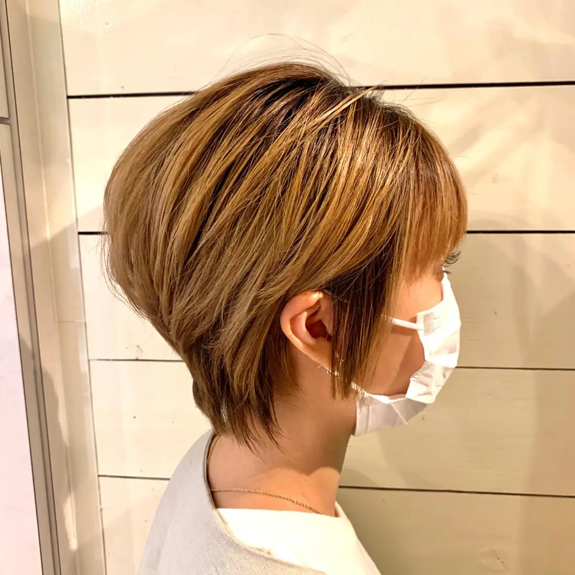 ショート くびれヘア ショートヘア 小杉輝/ショート /艶カラー✨のヘアスタイル