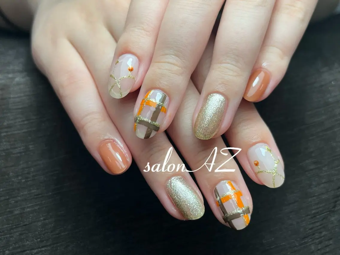 ネイル アートネイル 長さ出し フットネイル フレンチネイル ジェルネイル ハンドネイル salon AZのネイルデザイン