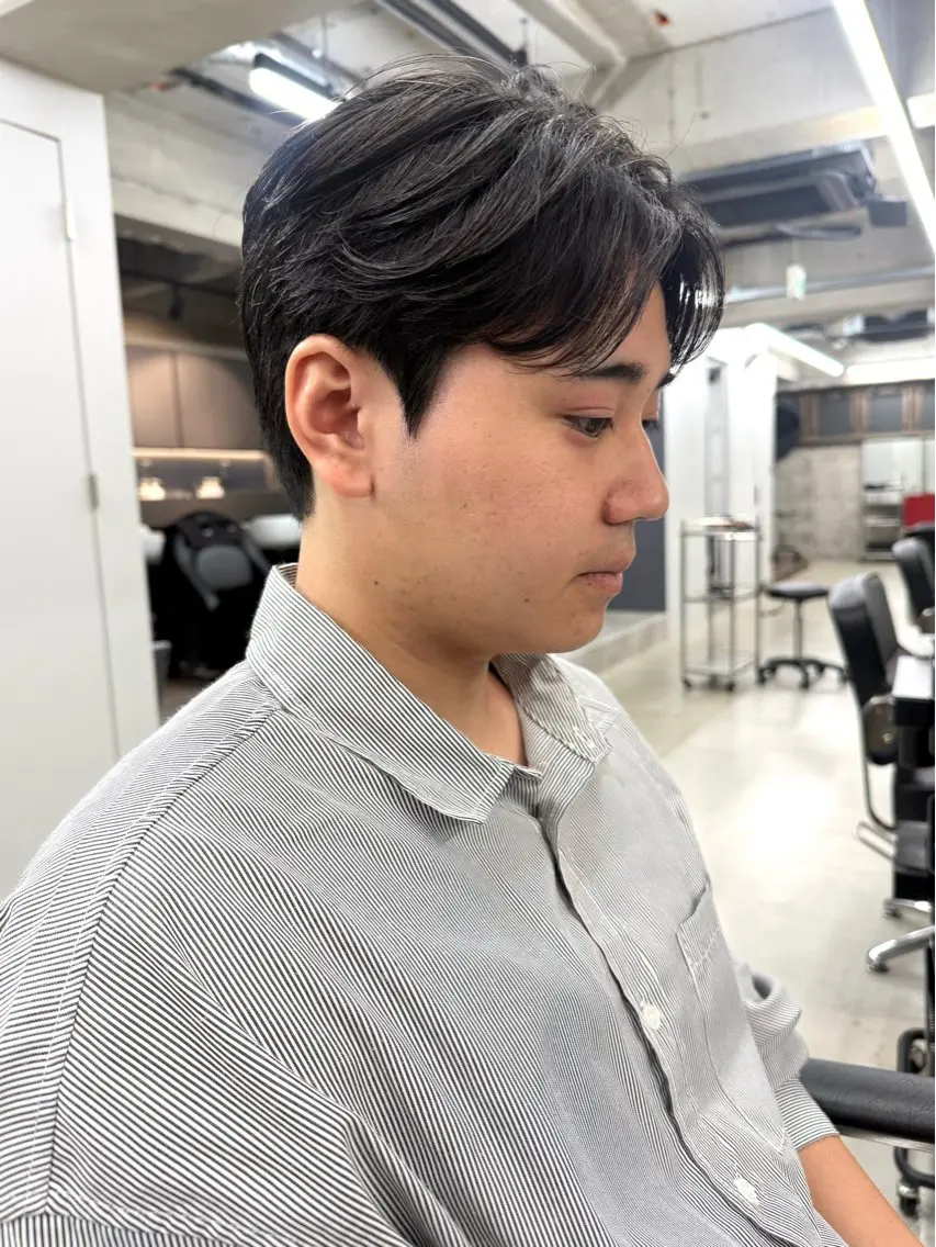 メンズ センターパート メンズ就活ヘア カット 垢抜け/新宿 似合わせsakuraのヘアスタイル