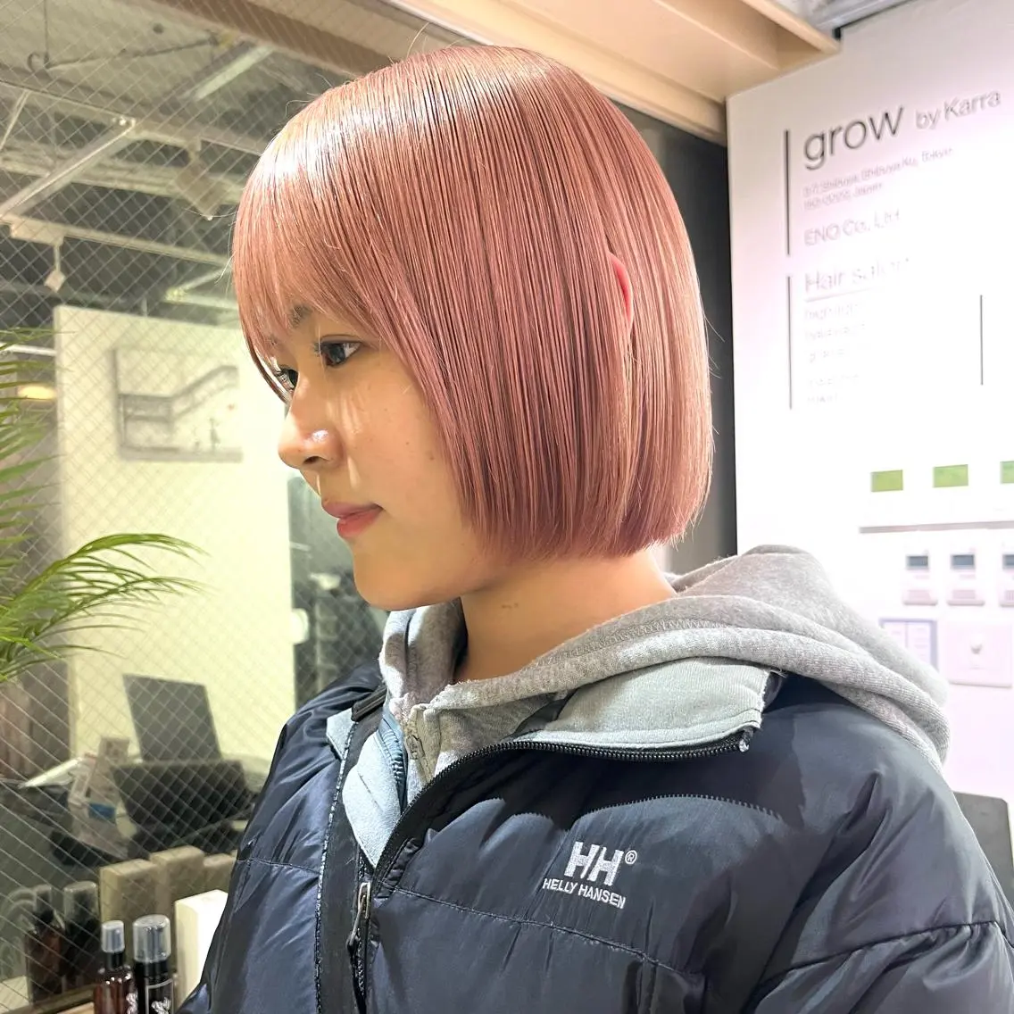 ショート カラー レン🎨ハイトーン× エクステ🎨渋谷のヘアスタイル
