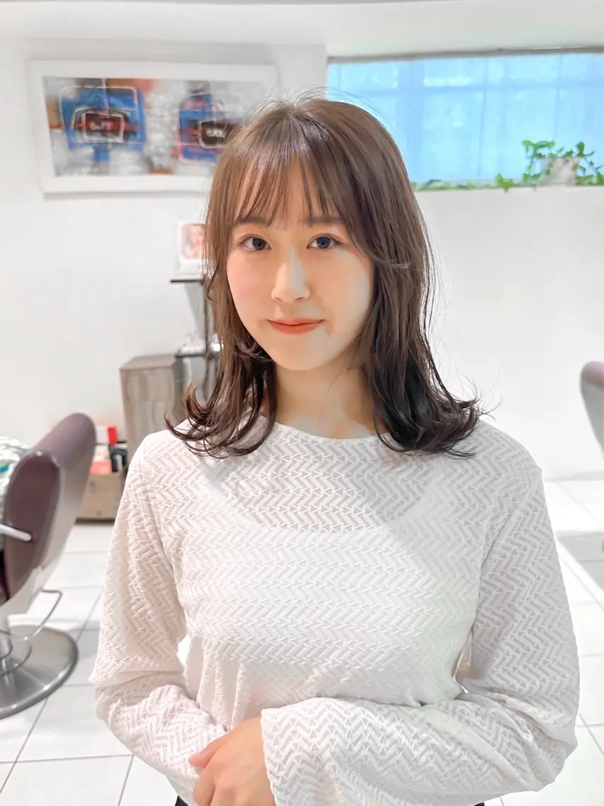 ミディアム 永野 良一のヘアスタイル