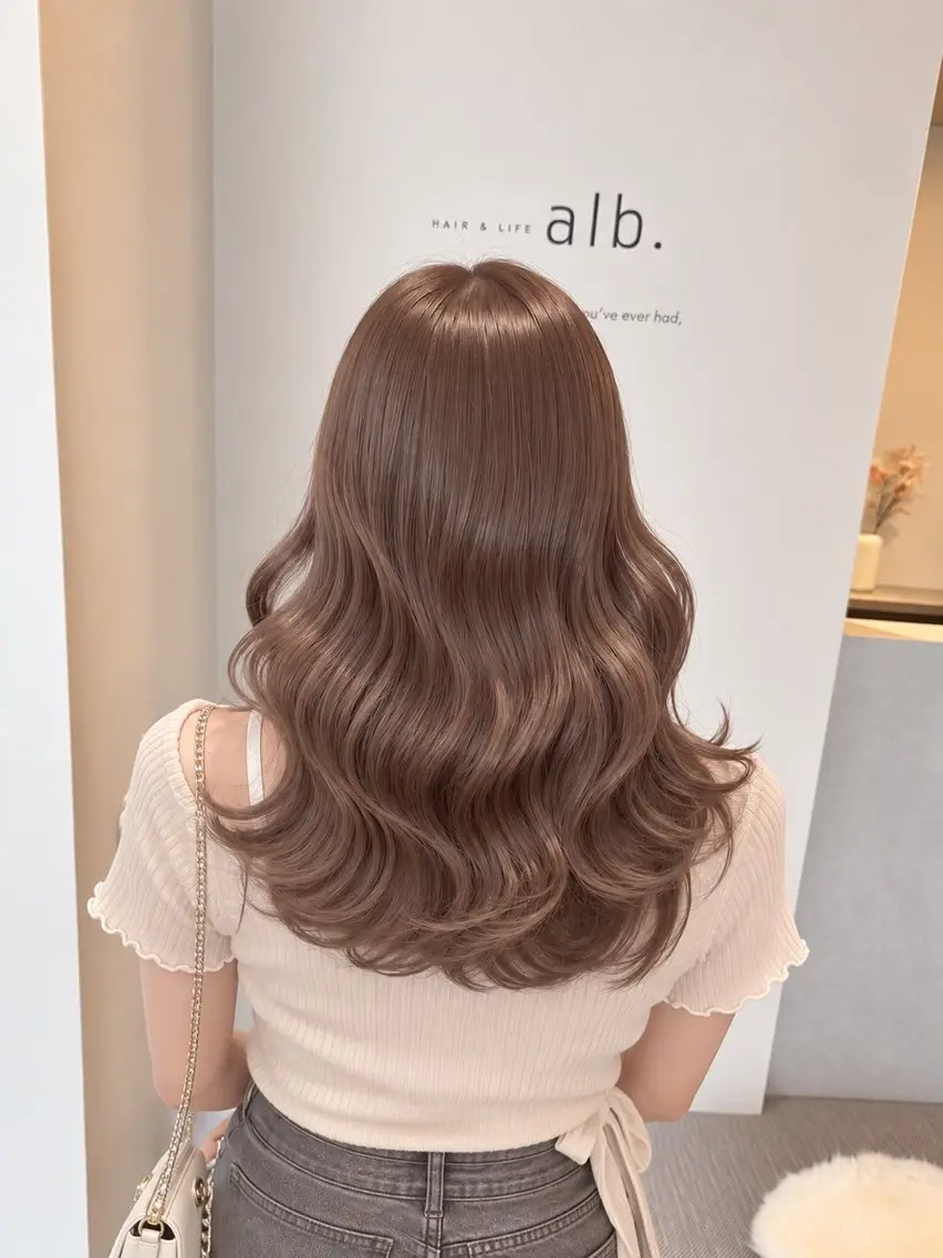 ロング カラー ブリーチ 透明感カラー ヘアカラー 透明感カラー🪽┊︎ Honoka🎀のヘアスタイル