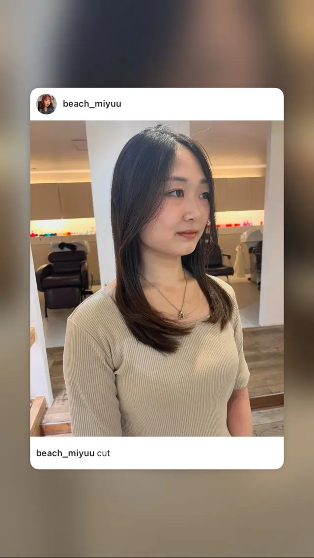 セミロング カットモデル募集中 MIYUUのヘアスタイル