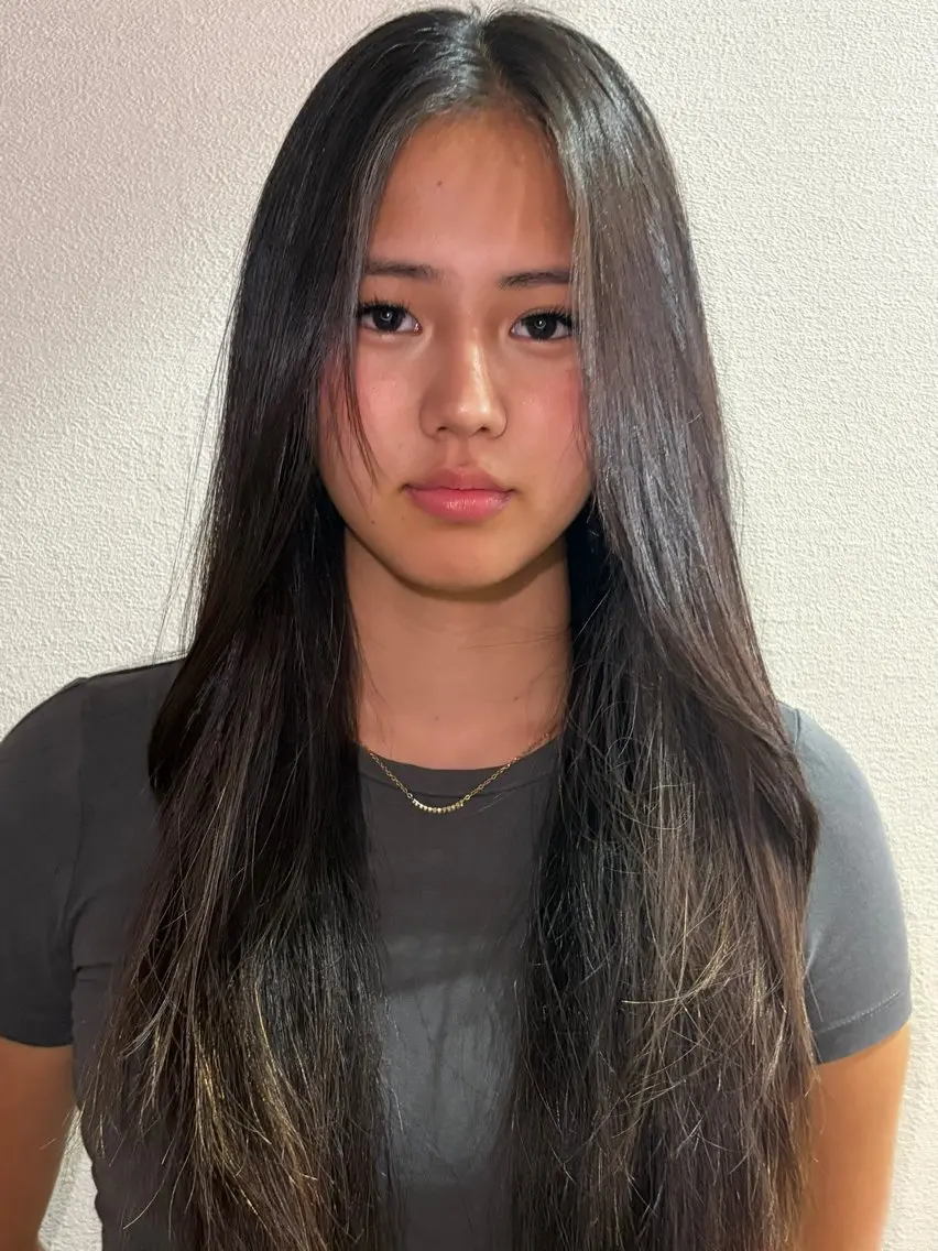 ロング ヘアアレンジ ボブ&寒色🎐ᩚ 短髪 COCOROのヘアスタイル