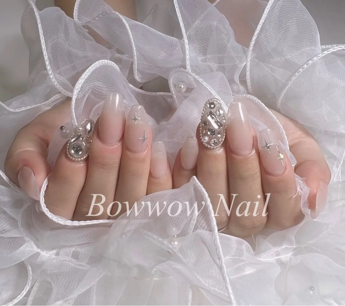 ネイル キラキラネイル Bow wow Nail さや🧸のネイルデザイン
