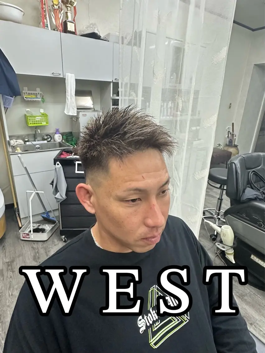 ショート カラー メンズ WEST✂︎AKI HIRO✂︎大和高田のヘアスタイル