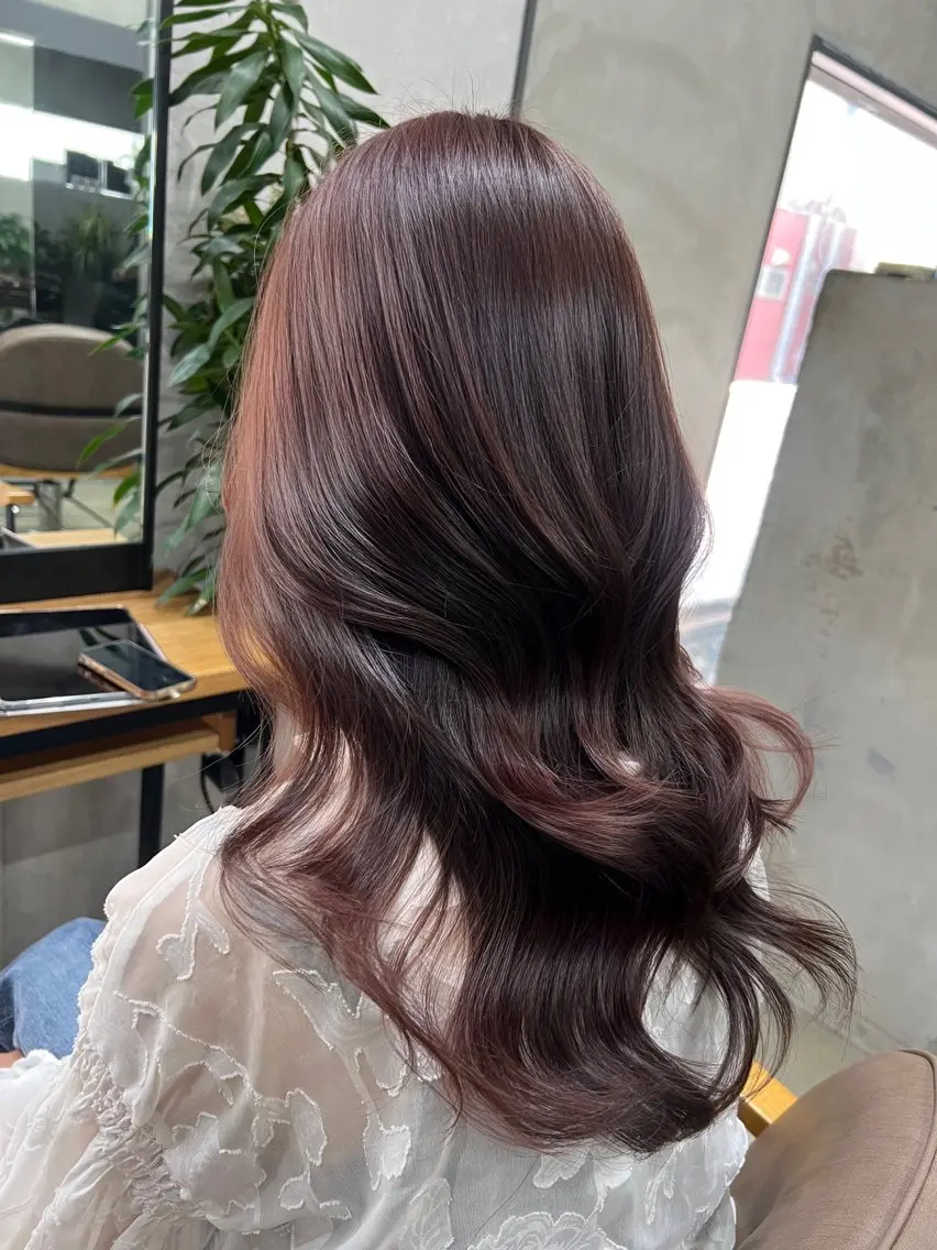 セミロング カット ヘアカラー maya🇰🇷韓国 レイヤー/顔まわりのヘアスタイル