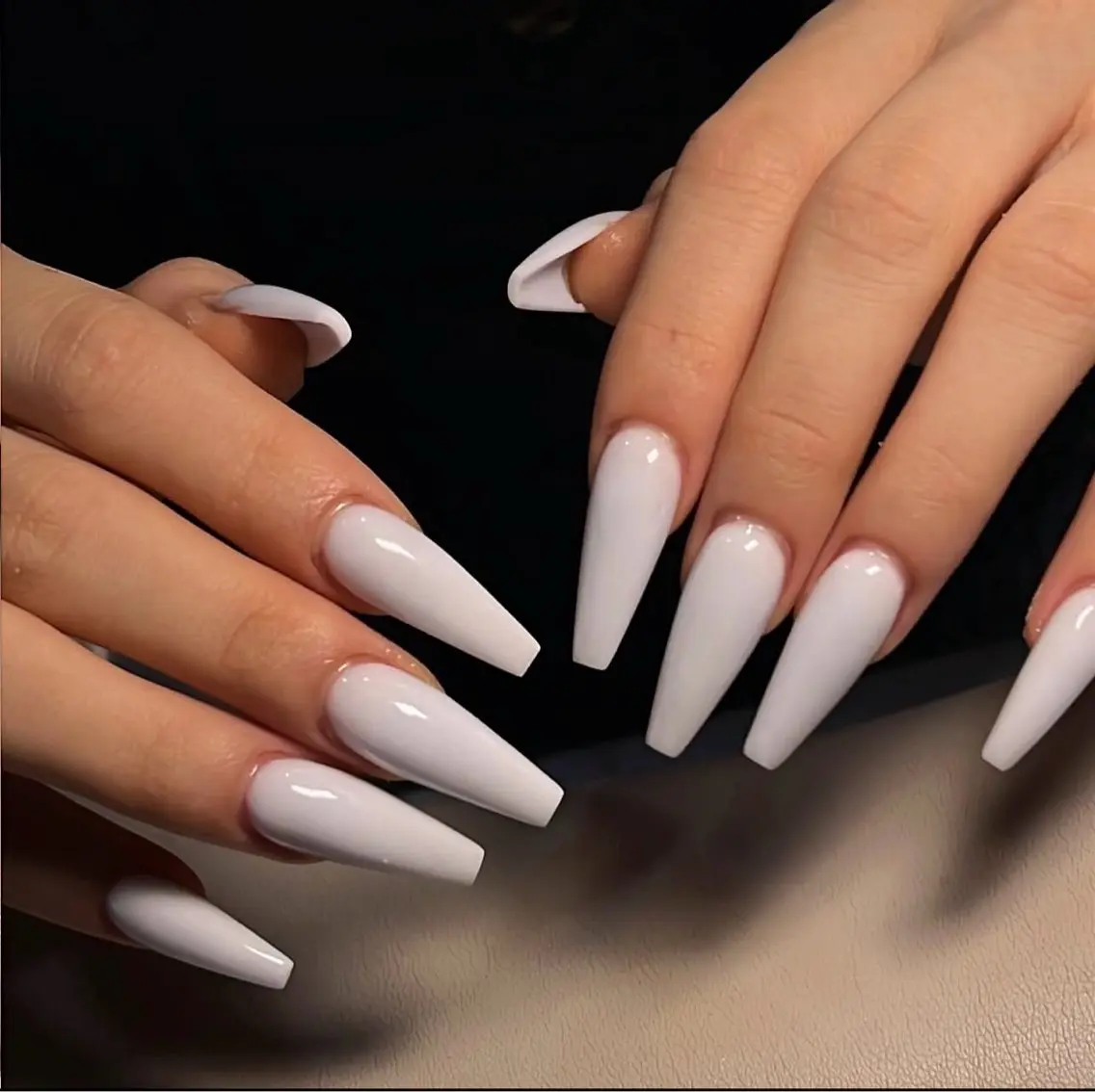 ネイル チークネイル 長さ出し フラッシュネイル フレンチネイル グラデーション ハンドネイル Lenie Nail Salonのネイルデザイン