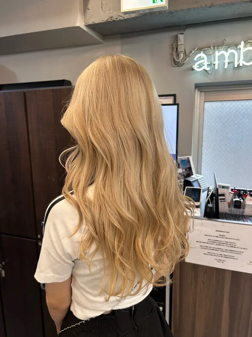 ロング ショートボブ アッシュ ミストバング ボブ くびれヘア ナチュラルレイヤー/ ボブパーマ/カネコのヘアスタイル