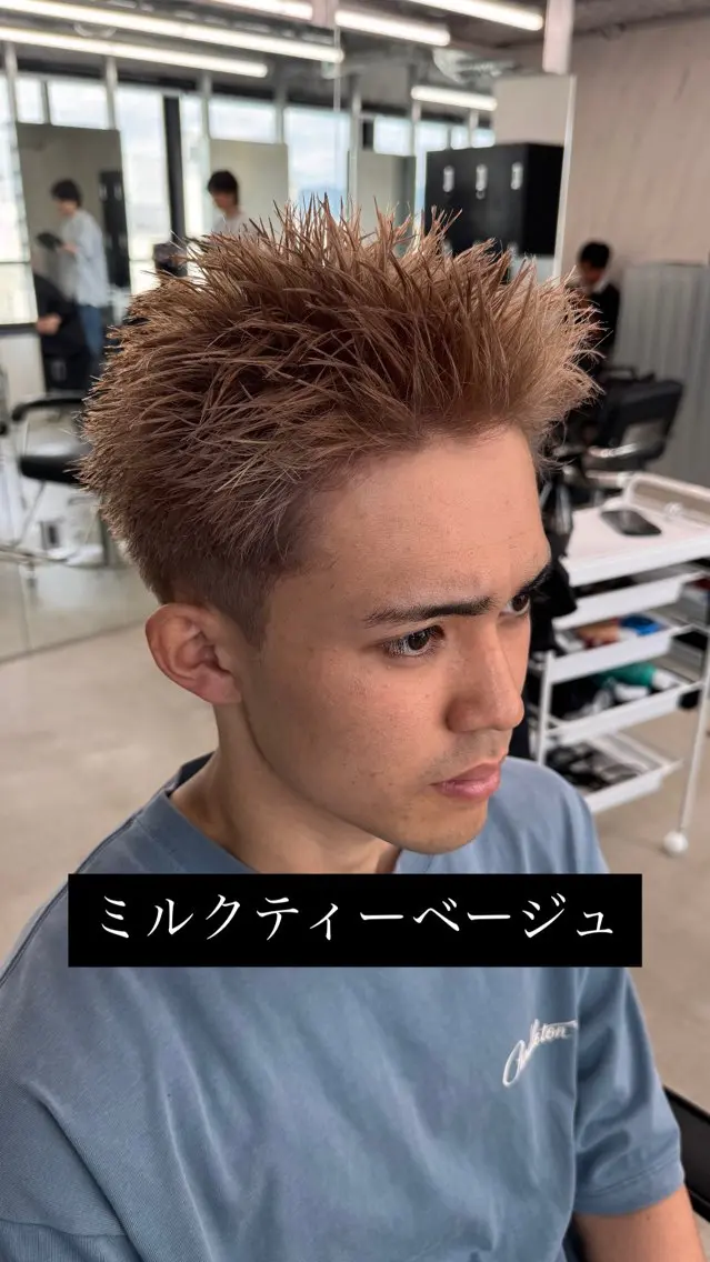 骨格や髪質に合わせた似合わせカット+ダブルカラーの写真