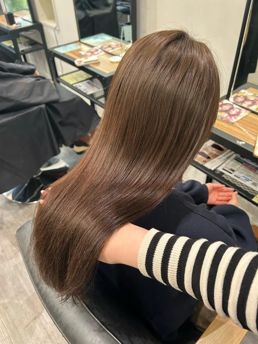 ロング カラー ブラウンカラー チョコレートブラウン cocotte 💟草間紫音💟のヘアスタイル